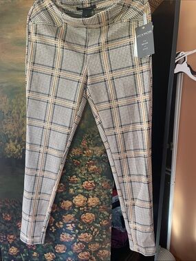 Zac & Rachel Beige and Black Plaid Men’s Dress Pants